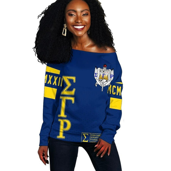 MCM Sigma Gamma Rho Women Off Shoulder, African Women Off Shoulder For Women