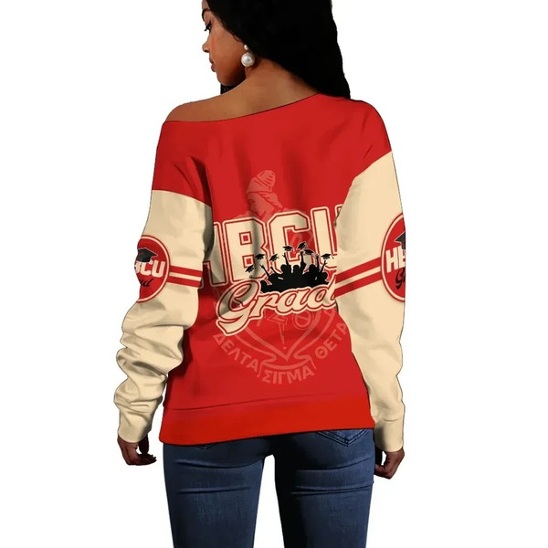 Delta Sigma Theta HBCU Grad Offshoulder, African Women Off Shoulder For Women