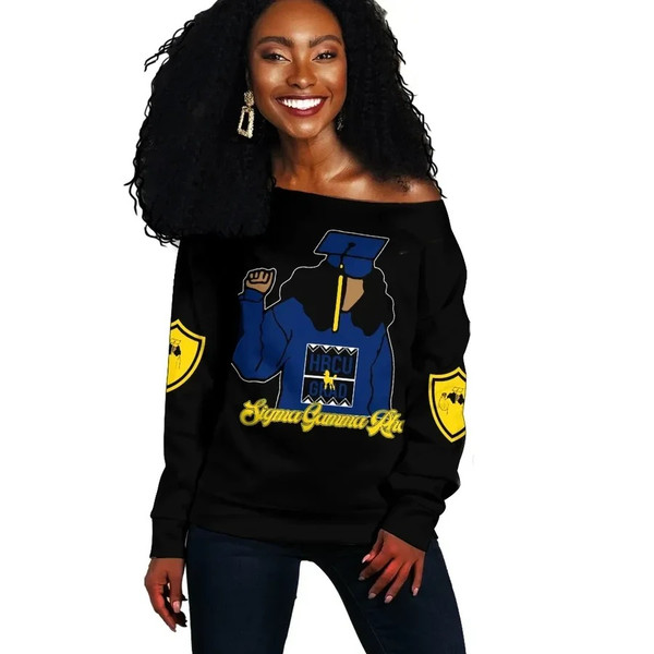 Sigma Gamma Rho HBCU Style Offshoulder, African Women Off Shoulder For Women