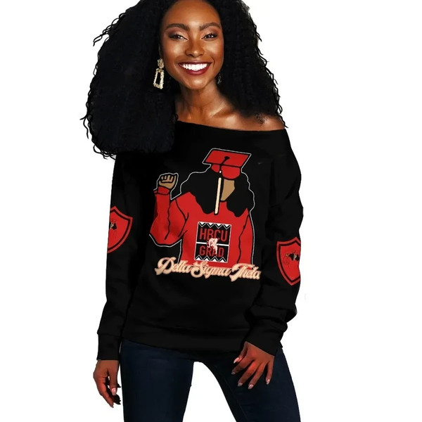 Delta Sigma Theta HBCU Style Offshoulder, African Women Off Shoulder For Women