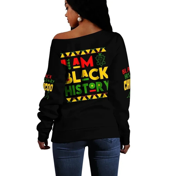 Black History Chi Eta Phi Offshoulder, African Women Off Shoulder For Women