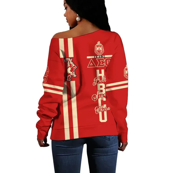 HBCU Delta Sigma Theta Elephant Women Off Shoulder, African Women Off Shoulder For Women