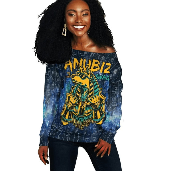 Egypt Anubis Galaxy Off Shoulder, African Women Off Shoulder For Women