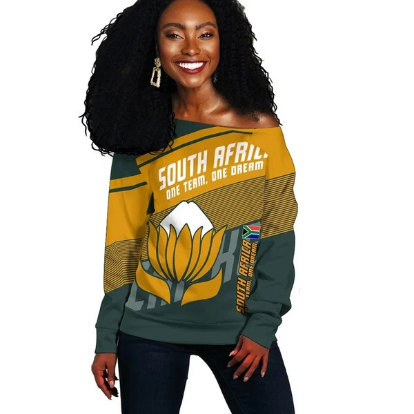 Cricket South Africa Protea - Brian Style, African Women Off Shoulder For Women