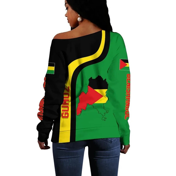 Benishangul-Gumuz Flag Maps Women's Off Shoulder, African Women Off Shoulder For Women