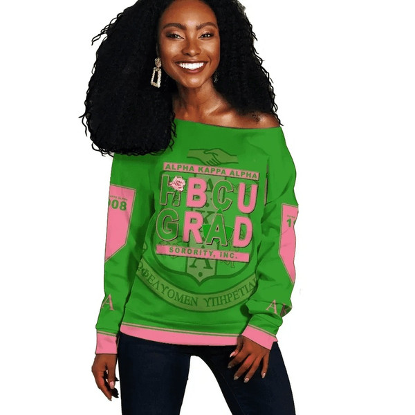 AKA Sorority Women Off Shoulder HBCU Style, African Women Off Shoulder For Women