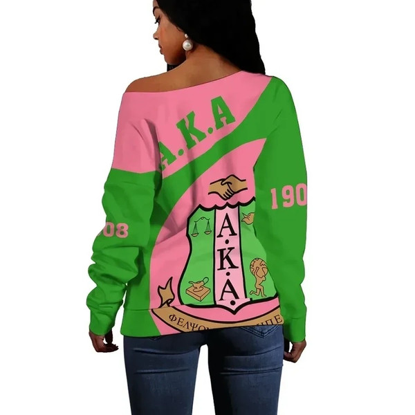 AKA Sorority Women Off Shoulder - Use Style 01, African Women Off Shoulder For Women