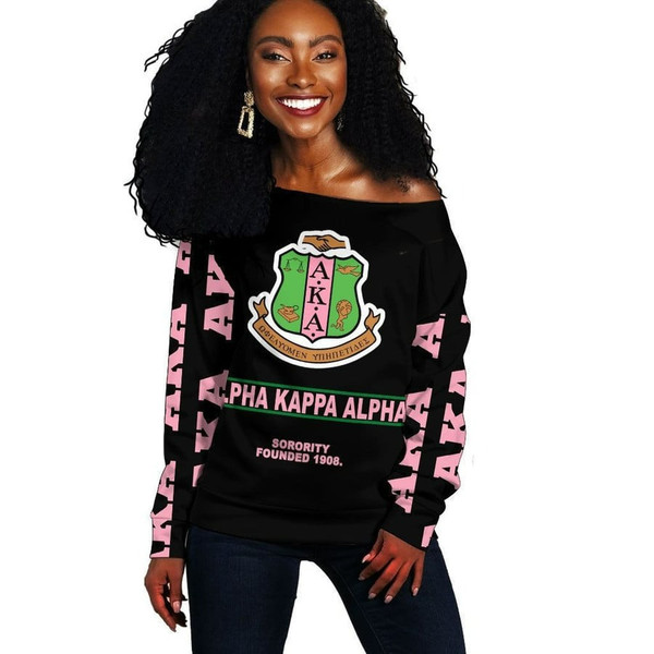 AKA Sorority - Nick Style Women Off Shoulder, African Women Off Shoulder For Women