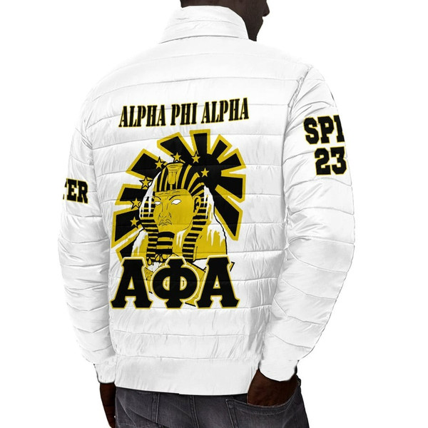 (Custom) Africa Zone Padded Jacket - Alpha Phi Alpha Fraternity and Sphinx, African Padded Jacket For Men Women