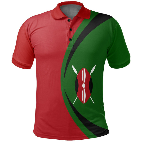 Kenya Polo Shirt Circle Style, African Polo Shirt For Men Women