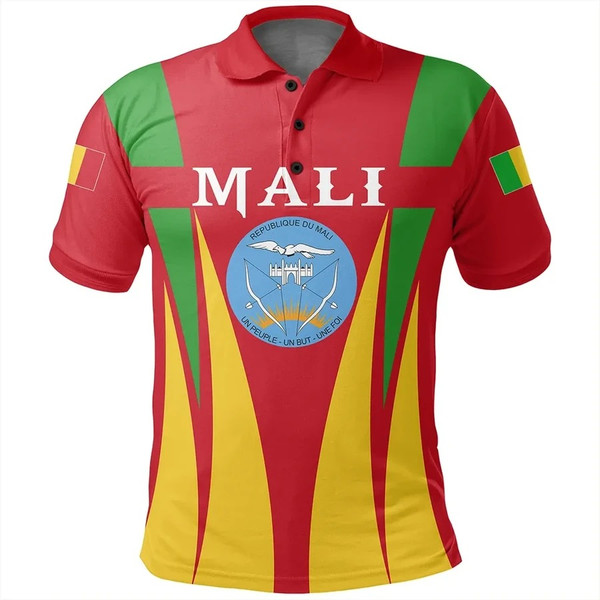 Mali Polo Shirt Apex Style, African Polo Shirt For Men Women