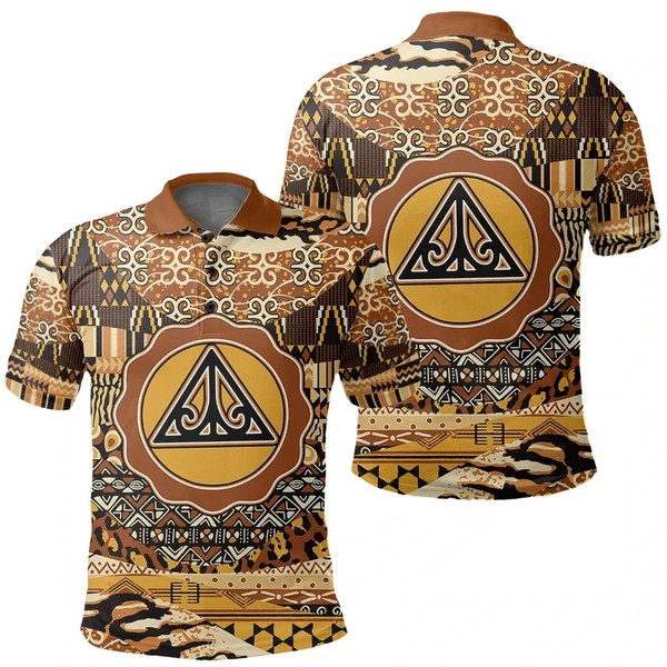 Awurade Polo Shirt Leo Style, African Polo Shirt For Men Women