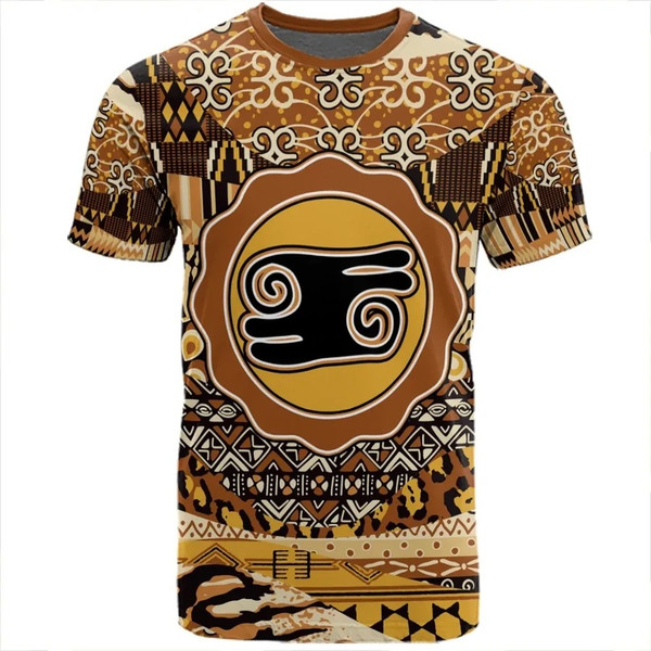 Kwatakye Atiko T-Shirt Leo Style, African T-shirt For Men Women