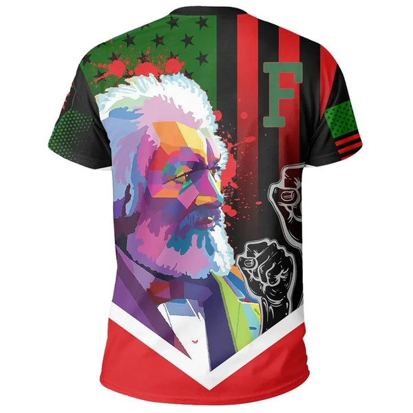 African American Flag Frederick Douglass T-shirt, African T-shirt For Men Women