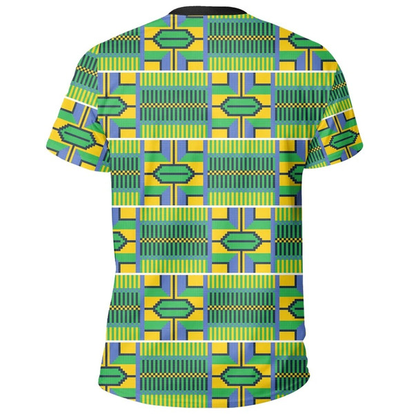 Verdurous Kente Tee, African T-shirt For Men Women