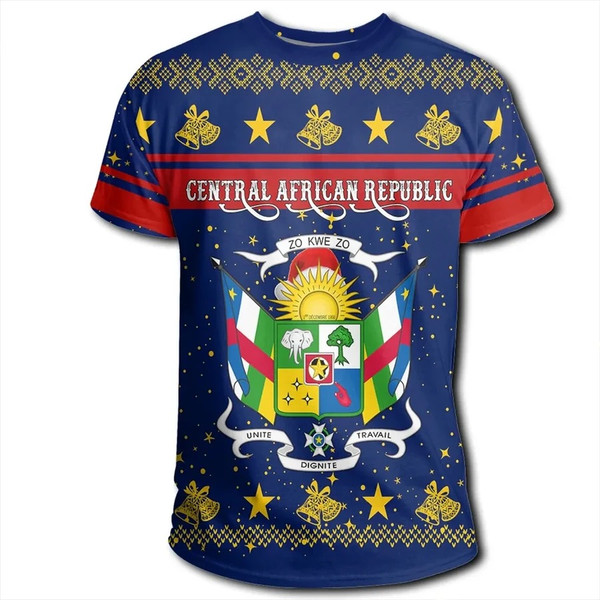 Central African Republic T-Shirt Christmas, African T-shirt For Men Women