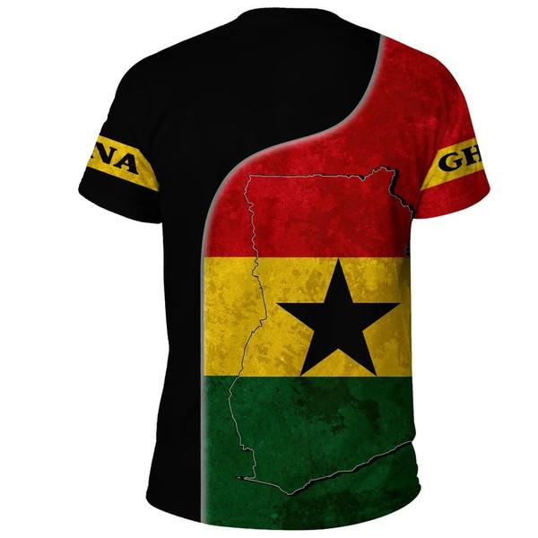 Ghana Flag Coat Of Arms T-shirt, African T-shirt For Men Women