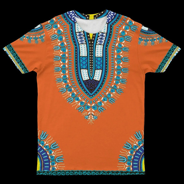 Dashiki T-shirt 23, African T-shirt For Men Women