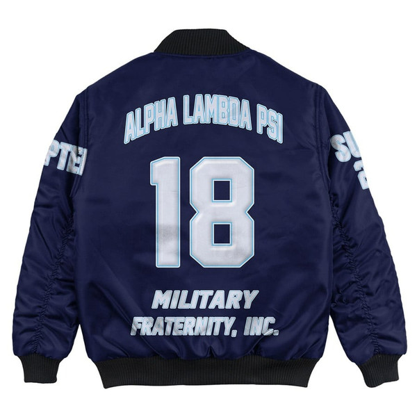 Custom Alpha Lambda Psi (Blue) Bomber Jackets, African Bomber Jacket For Men Women