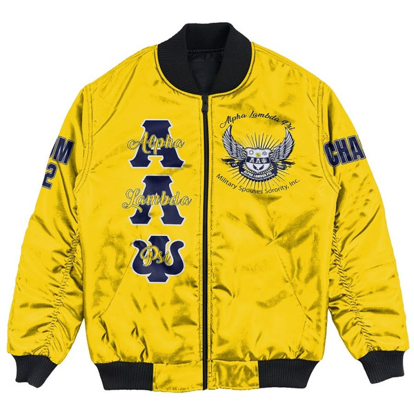 Custom Alpha Lambda Psi Spouses Bomber Jackets, African Bomber Jacket For Men Women