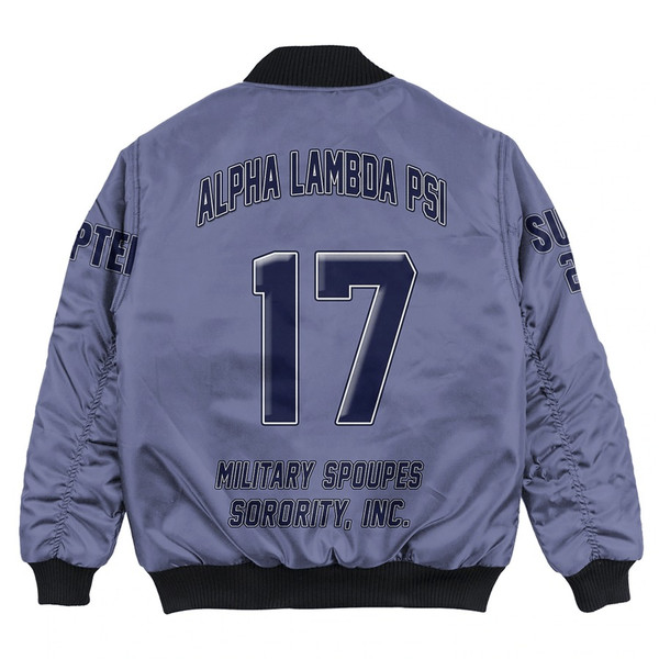 Custom Alpha Lambda Psi Spouses Military Bomber Jackets, African Bomber Jacket For Men Women