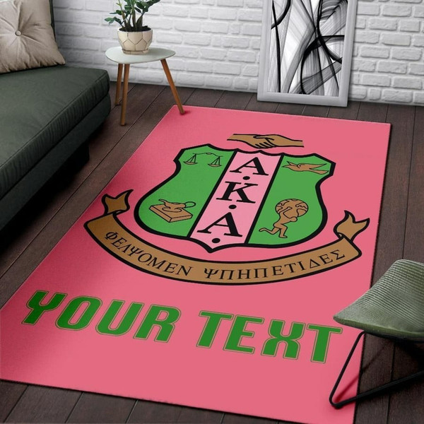 Personalised AKA Sorority Area Rug Classic, Africa Area Rugs For Home