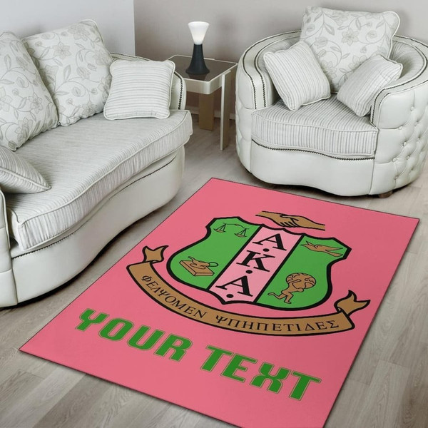 Personalised AKA Sorority Area Rug Classic, Africa Area Rugs For Home