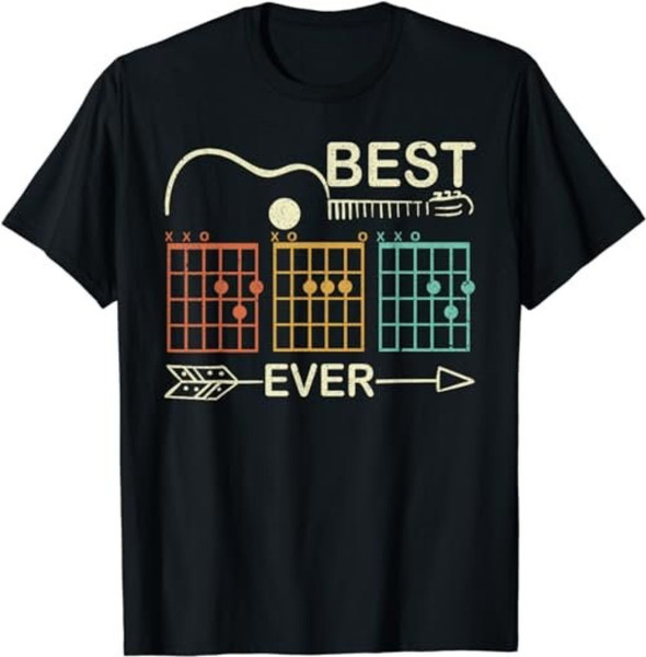 Retro Best Dad Ever D A D Chord Guitar Guitarist Fathers Day  T-Shirt, Sweatshirt, Hoodie - 43666.jpg