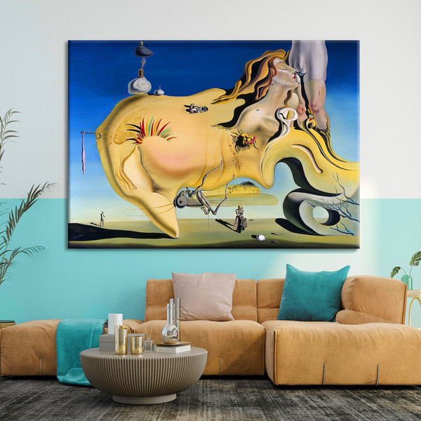 Salvador Dali Canvas Print, Reproductions Wall Art for Living Room Wall Decor, Surrealist Art, Extra Large Canvas Print Framed.jpg