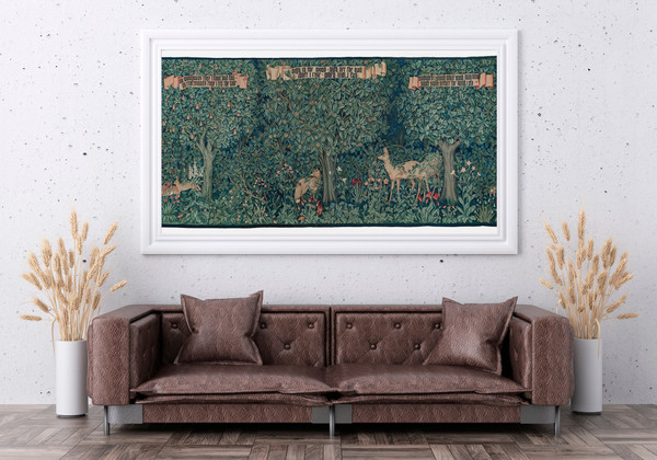 John Henry Dearle Tapestry, Greenery (1892) High quality print on canvas Famous art canvas reproduction, original large art, home decor.jpg