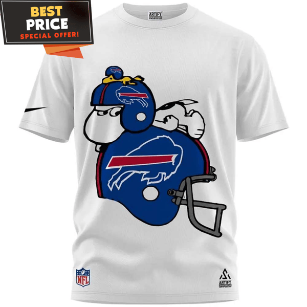 Buffalo Bills Snoopy Bill Helmet White T-Shirt, Buffalo Bills Gifts for Men - Best Personalized Gift & Unique Gifts Idea.jpg