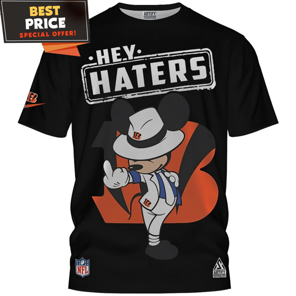 Cincinnati Bengals Mickey Hey Haters Graphic T-Shirt, Bengals Gifts - Best Personalized Gift & Unique Gifts Idea.jpg
