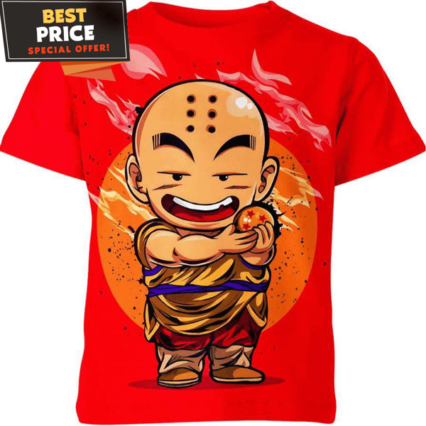 Cute Krillin Dragon Ball Z Shirt, 3D Tee for Anime Lovers - Best Personalized Gift & Unique Gifts Idea.jpg