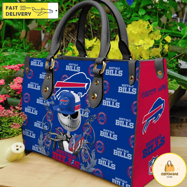 Buffalo Bills NFL Jack Skellington Women Leather Bag.jpg