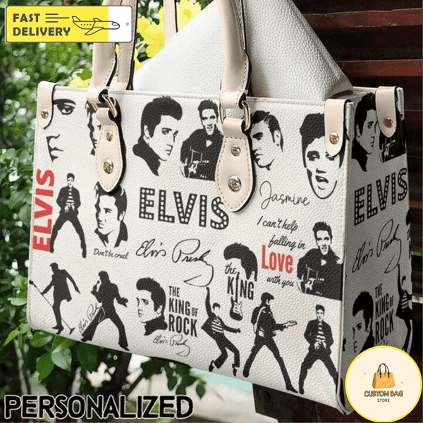 Elvis Presley Leather handBag, Leather Bag,Travel handbag 5.jpg