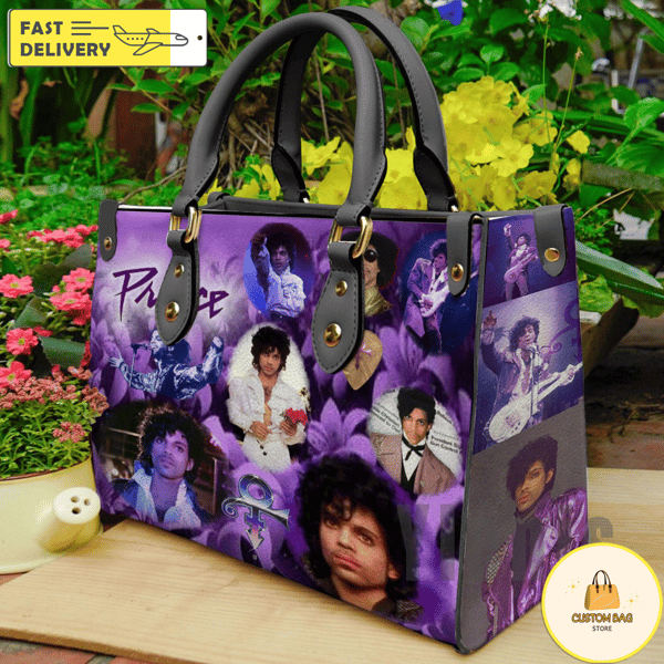 Prince Lover Leather HandBag,Prince Music Bag,Prince Fan Gift 4.jpg