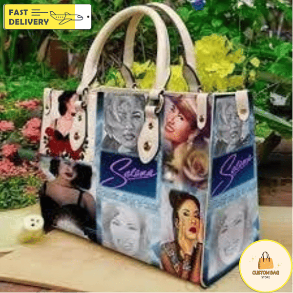 Selena Quintanilla Leather HandBag,Selena Quintanilla Como La Flor Leather Bag, Queen of Tejano Shoulder Bag 2.jpg