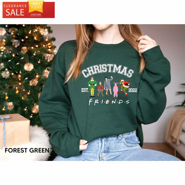 Christmas Friends Shirt, Christmas Movie Shirts, Grinch Griswold Buddy Parker Kevin - Happy Place for Music Lovers.jpg