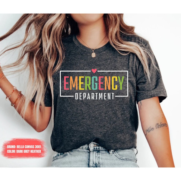 Emergency Department Shirt ER Nurse Shirt Nurse Shirt Emergency Nurse Shirt New Nurse Grad Gift Nurse ER Department Shirt.jpg