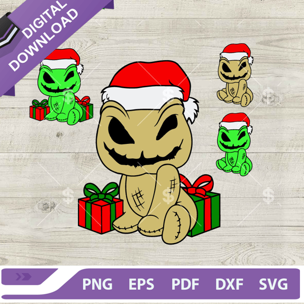 Christmas Baby Oogie Boogie Monster SVG, The Nightmare Before Christmas SVG, Baby Santa Boogie SVG.jpg