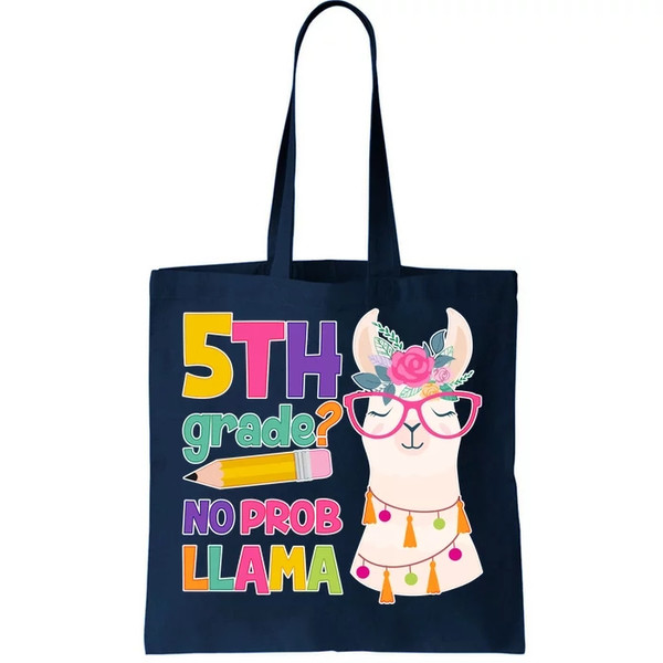 5th Grade No Prob Llama Tote Bag.jpg