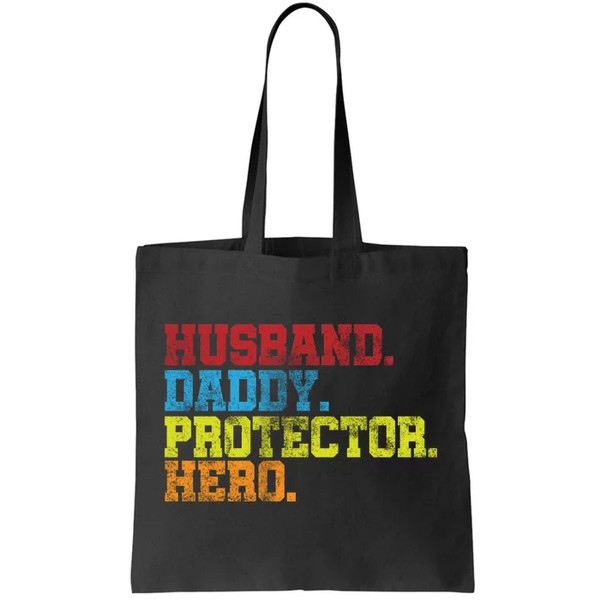 Husband Daddy Protector Hero Distressed Tote Bag.jpg