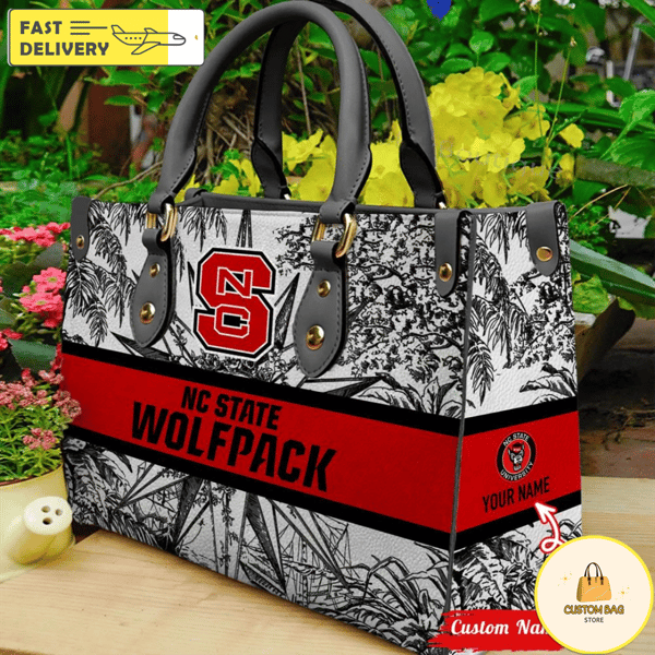 NCAA NC State Wolfpack Women Leather HandBag.jpg