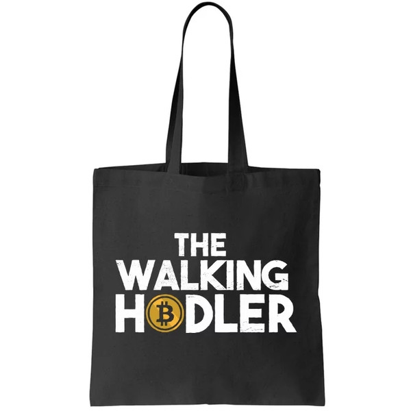 Bitcoin The Walking Holder Tote Bag.jpg