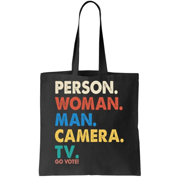 Person Woman Man Camera TV Go Vote Tote Bag.jpg