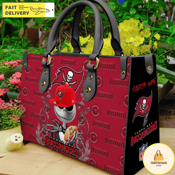 Tampa Bay Buccaneers NFL Jack Skellington Women Leather Bag.jpg