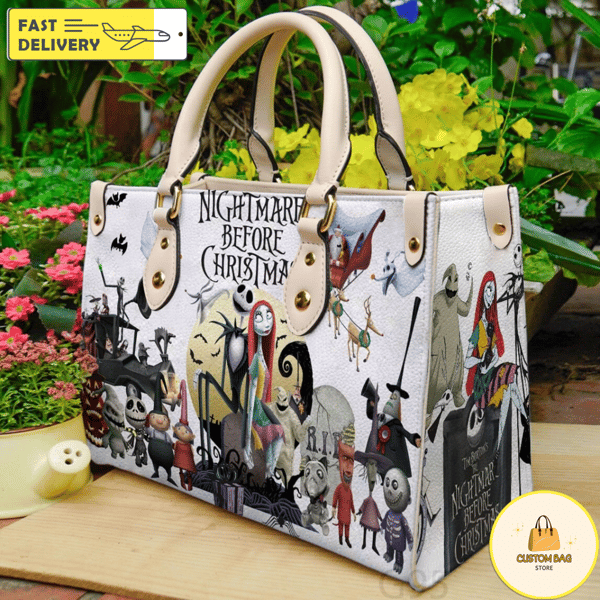 The Nightmare Before Christmas Leather Bag, Anniversary Sally Handbag, Disney Leatherr Handbag.jpg