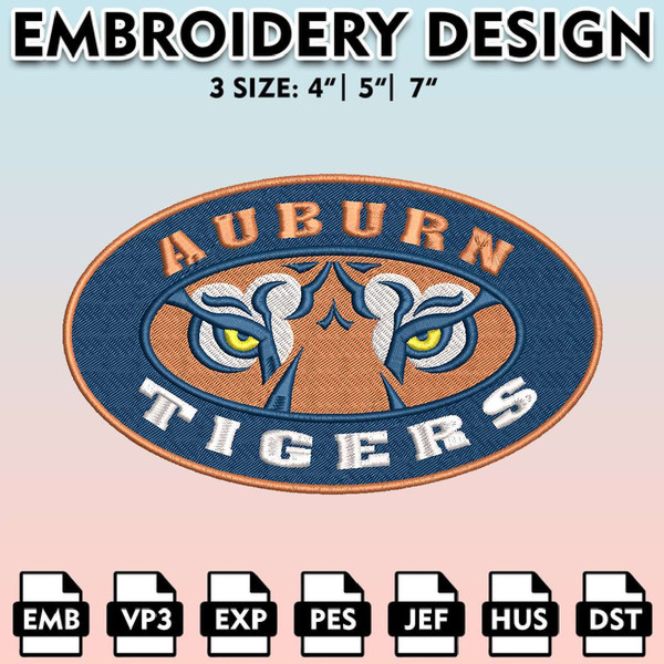 EBM11062024A324-NCAA Auburn Tigers Embroidery File, 3 Sizes, 6 Formats, NCAA Machine Embroidery Design, NCAA Logo, NCAA Teams 1.jpg