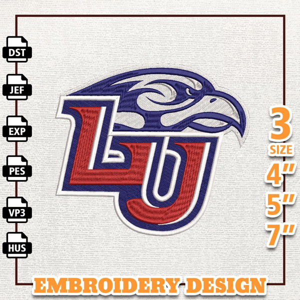 NCAA Liberty Flames, NCAA Team Embroidery Design, NCAA College Embroidery Design, Logo Team Embroidery Design, Instant D.png