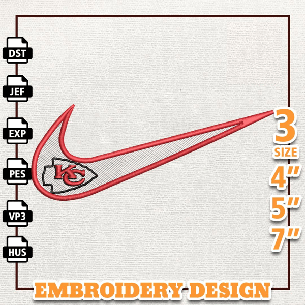 NFL Kansas City Chiefs, Nike NFL Embroidery Design, NFL Team Embroidery Design, Nike Embroidery Design, Instant Download 3.jpg